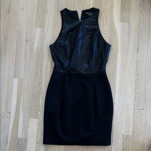 Armani Exchange Black Sleeveless Mini Dress
